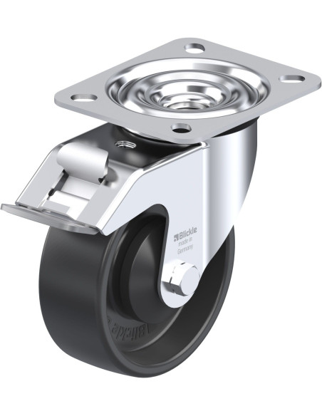 LE-PP 100KA-FI pasukamas ratukas su stabdžiais