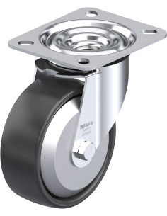 LE-PP 100R-FA Sintetinis pasukamas ratukas 100 mm