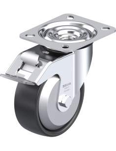 LE-PP 100R-FI-FA sintetinis pasukamas ratukas su stabdžiais