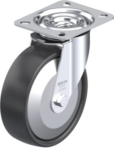 LE-PP 125G-FA Sintetinis pasukamas ratukas 125 mm