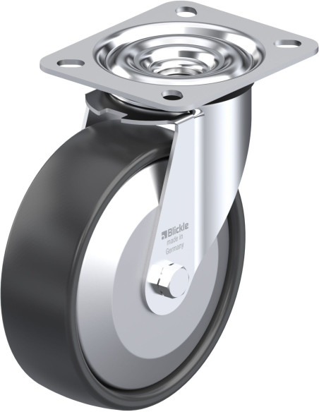 LE-PP 125G-FA Sintetinis pasukamas ratukas 125 mm