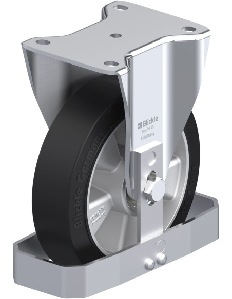 BH-ALEV 180K-FS fiksuotas ratukas su guma 180x50 mm