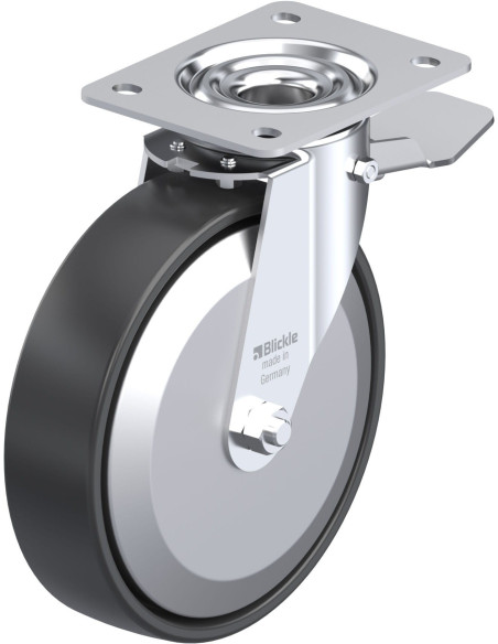 LE-PP 200K-ST-EL-FA antistatinis ratukas su stabdžiais