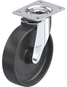 LE-PP 200R pasukamas sintetinis ratukas, 200 mm