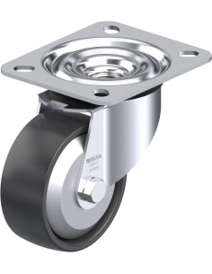 LE-PP 80G-FA Sintetinis pasukamas ratukas 80 mm