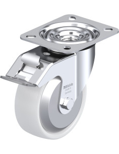 LE-PPN 100R-FI-FA sintetinis pasukamas ratukas su stabdžiais