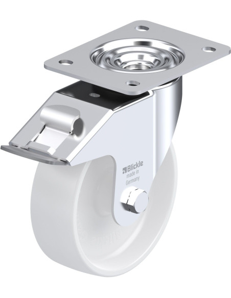 LE-PPN 150G-FI sintetinis pasukamas ratukas su stabdžiais