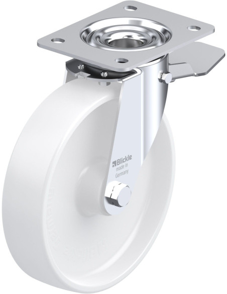 LE-PPN 200R-ST Sintetinis pasukamas ratukas su stabdžiais