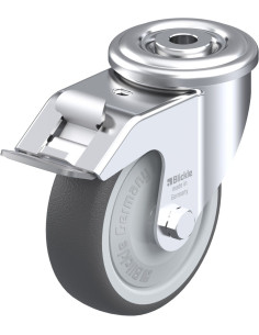 LER-PATH 100KF-FI poliuretano ratukas su stabdžiais