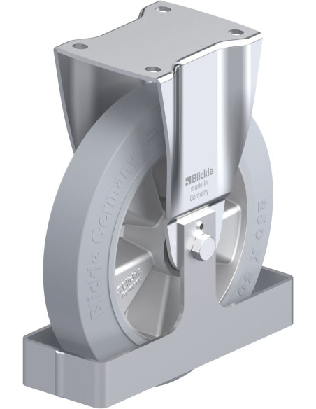 BH-ALEV 250K-SG-FS fiksuotas ratukas su guma 250 mm