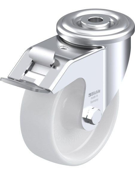 LER-PO 100G-FI Sintetinis pasukamas ratukas su stabdžiais