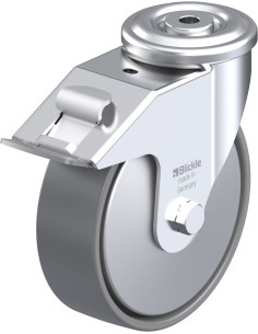 LER-PO 160G-FI-ELS-FA antistatinis ratukas su stabdžiais