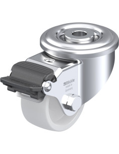 LER-PO 60G-RA pasukamas ratukas su stabdžiais, 60 mm