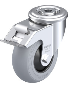 LER-POES 100KF-FI-SG pasukamas ratukas su stabdžiais, 100 mm