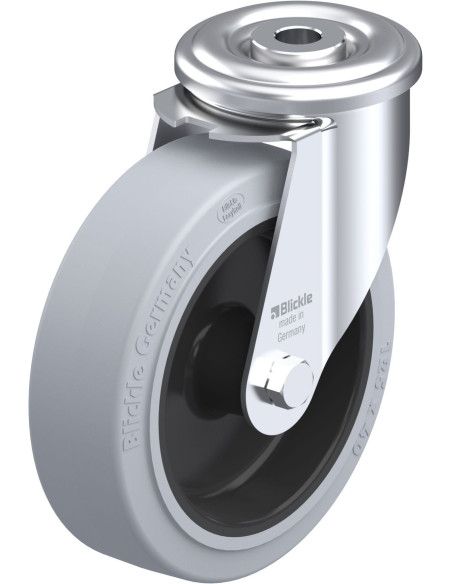 LER-POEV 125G-SG pasukamas ratukas su guma, 125 mm
