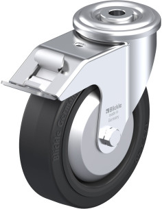 LER-POEV 125R-FI-FA pasukamas ratukas su stabdžiais, 125 mm