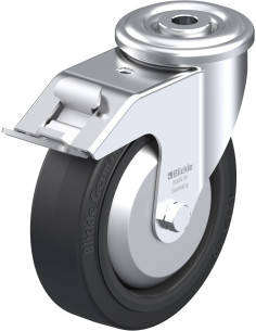 LER-POEV 125XR-FI-FA pasukamas ratukas su stabdžiais, 125 mm