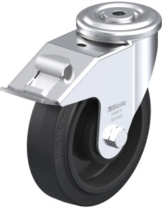 LER-POEV 160KA-FI pasukamas ratukas su stabdžiais, 160 mm