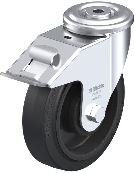 LER-POEV 160KA-FI pasukamas ratukas su stabdžiais, 160 mm