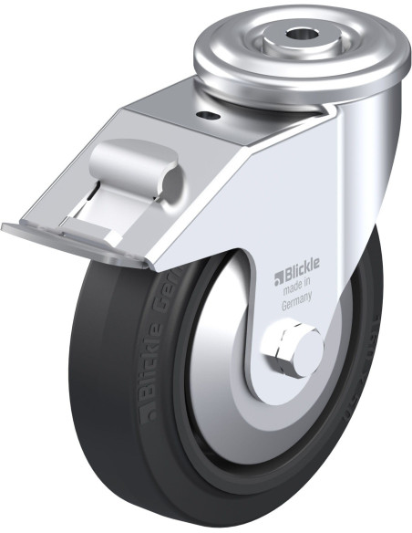 LER-POEV 160XKA-FI-FA pasukamas ratukas su stabdžiais