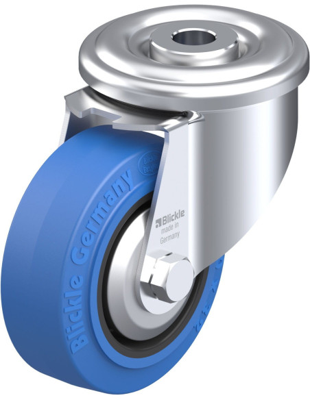 LER-POEV 80XR-SB-FA pasukamas ratukas su guma, 80 mm