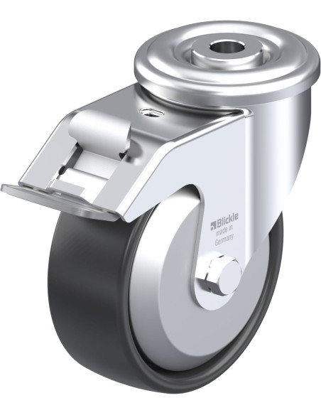 LER-PP 100R-FI-FA - 100 mm sintetinis ratukas su stabdžiais