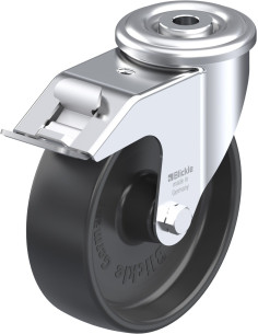 LER-PP 125G-FI - Sintetinis pasukamas ratukas su stabdžiais