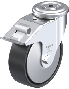 LER-PP 150G-FI-FA sintetinis pasukamas ratukas su stabdžiais