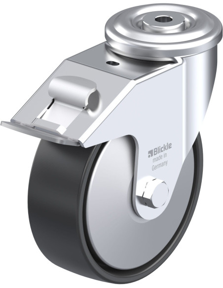 LER-PP 150G-FI-FA sintetinis pasukamas ratukas su stabdžiais