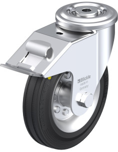 LER-VE 160R-FI-EL antistatinis ratukas su stabdžiais