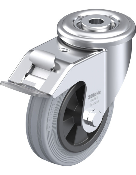 LER-VPP 100G-FI-SG pasukamas ratukas su stabdžiais, 100 mm