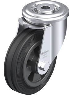 LER-VPP 100R pasukamas ratukas su guma, 100 mm