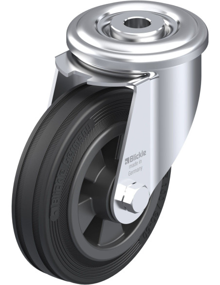 LER-VPP 100R pasukamas ratukas su guma, 100 mm