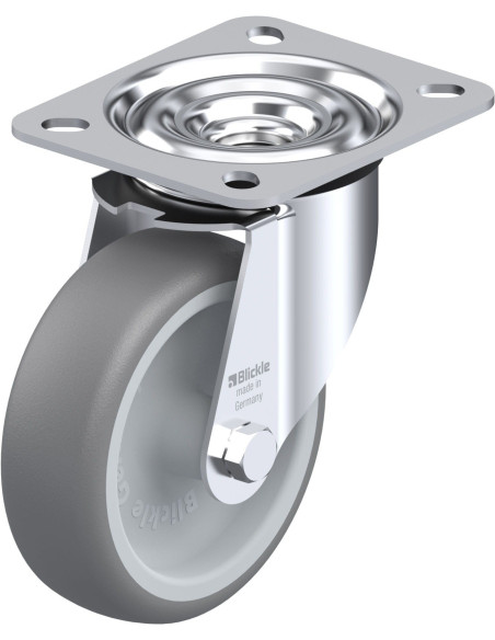 LE-TPA 102G pasukamas ratukas, 100 mm, guma