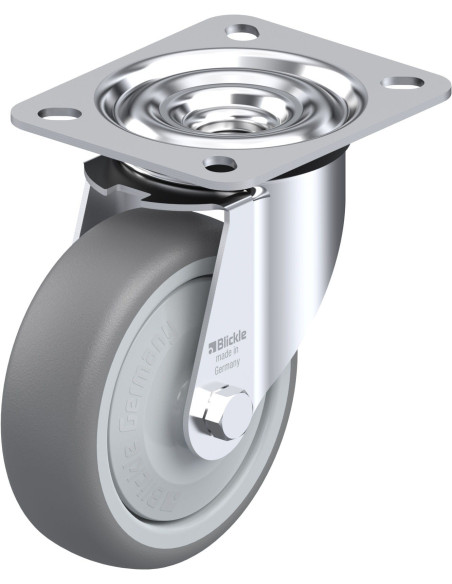 LE-TPA 102KF pasukamas ratukas, 100 mm, guma