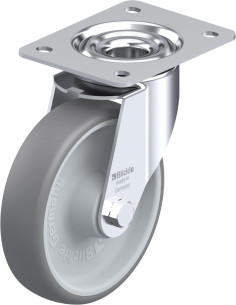 LE-TPA 160R pasukamas ratukas, guma, 160 mm