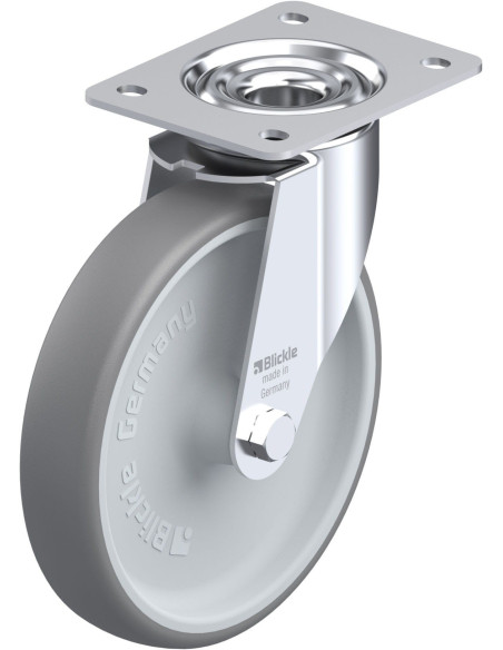 LE-TPA 200G pasukamas ratukas, guma, 200 mm