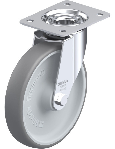 LE-TPA 200R pasukamas ratukas, 200 mm, guma