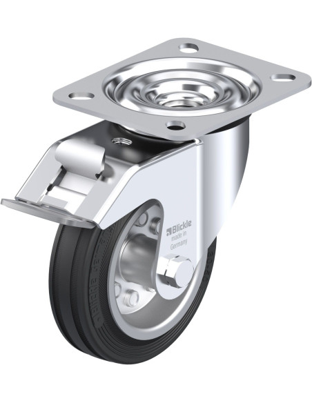 LE-VE 100R-FI pasukamas ratukas su stabdžiais, 100 mm