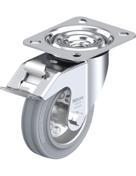 LE-VE 100R-FI-SG pasukamas ratukas su stabdžiais, 100 mm