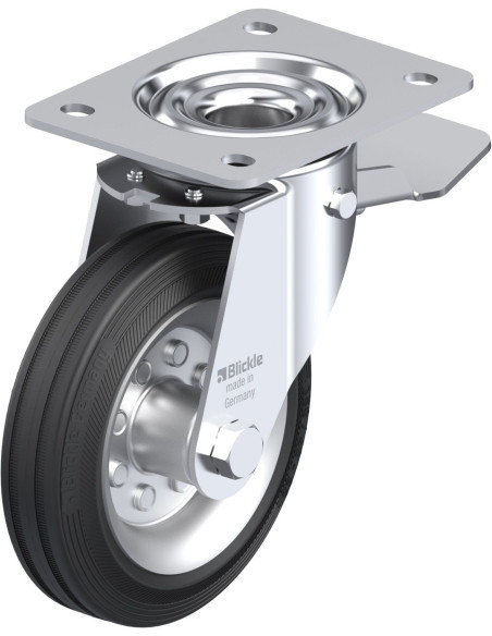 LE-VE 150R-ST pasukamas ratukas su stabdžiais, 150 mm