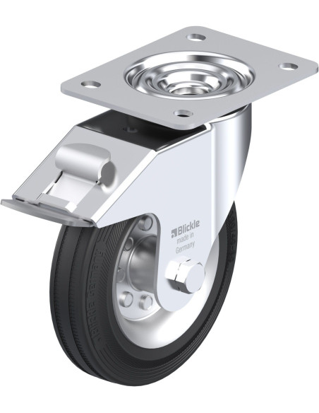 LE-VE 160R-FI pasukamas ratukas su stabdžiais, 160 mm