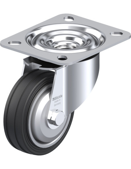 LE-VE 80R-FA pasukamas ratukas su guma, 80 mm