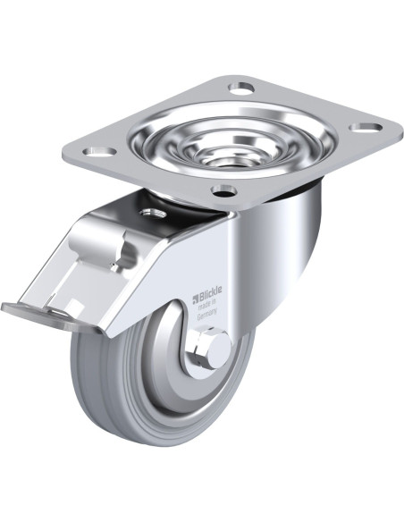 LE-VE 80R-FI-SG-FA pasukamas ratukas su stabdžiais, 80 mm