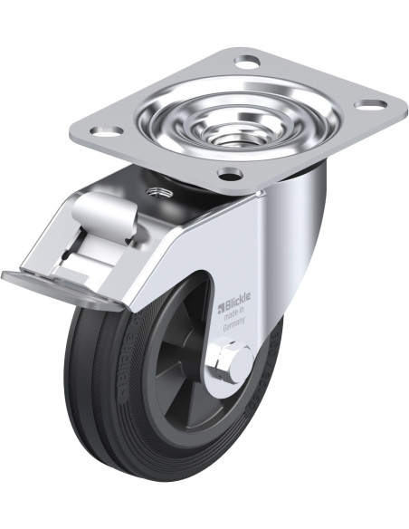 LE-VPP 100G-FI pasukamas ratukas su stabdžiais, 100 mm