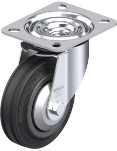 LE-VPP 100R-FA pasukamas ratukas su guma, 100 mm