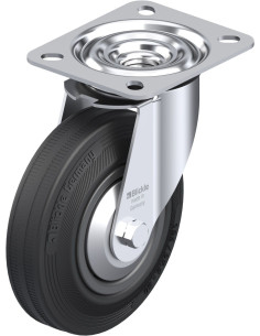 LE-VPP 125G-FA pasukamas ratukas su guma 125 mm