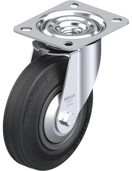 LE-VPP 125G-FA pasukamas ratukas su guma 125 mm