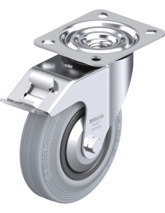 LE-VPP 125R-FI-SG-FA pasukamas ratukas su stabdžiais, 125 mm