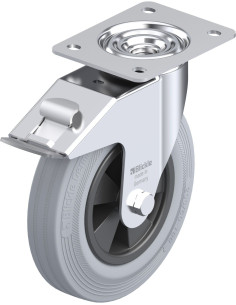 LE-VPP 200G-FI-SG pasukamas ratukas su stabdžiais, 200 mm